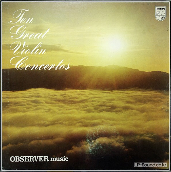 VARIOUS–TEN GREAT VIOLIN CONCERTOS PHILPS 5LP BOX
