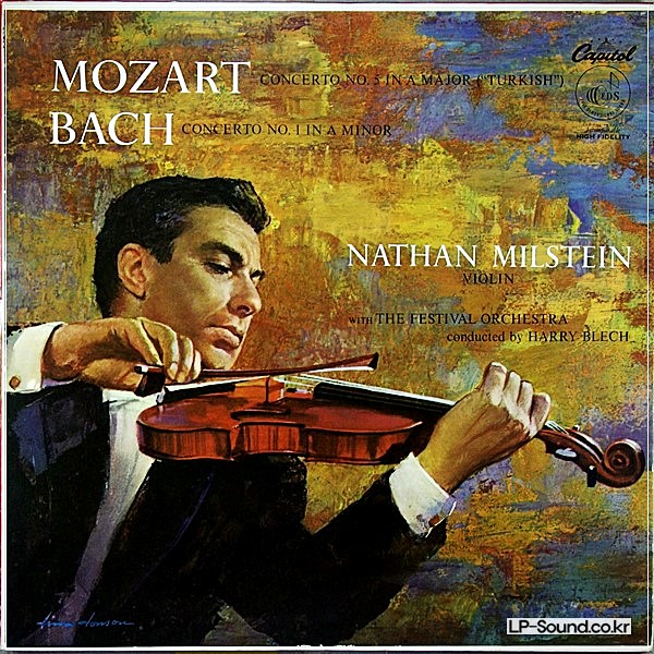 MOZART / BACH VIOLIN CONCERTOS  NATHAN MILSTEIN CAPITOL P 8362