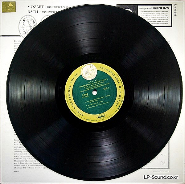 MOZART / BACH VIOLIN CONCERTOS  NATHAN MILSTEIN CAPITOL P 8362