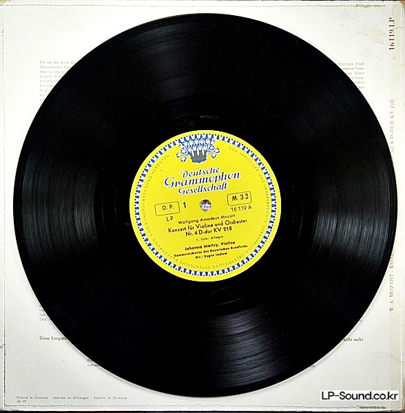 MOZART VIOLIN CON JOHANNA MARTZY DGG 10