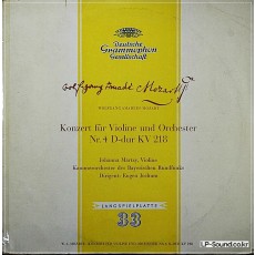 MOZART VIOLIN CON JOHANNA MARTZY DGG 10