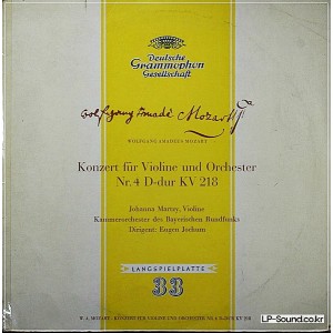 MOZART VIOLIN CON JOHANNA MARTZY DGG 10