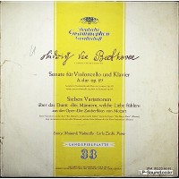 BEETHOVEN CELLO SONATA MAINARDI ZECCHI DGG LPM 18 353