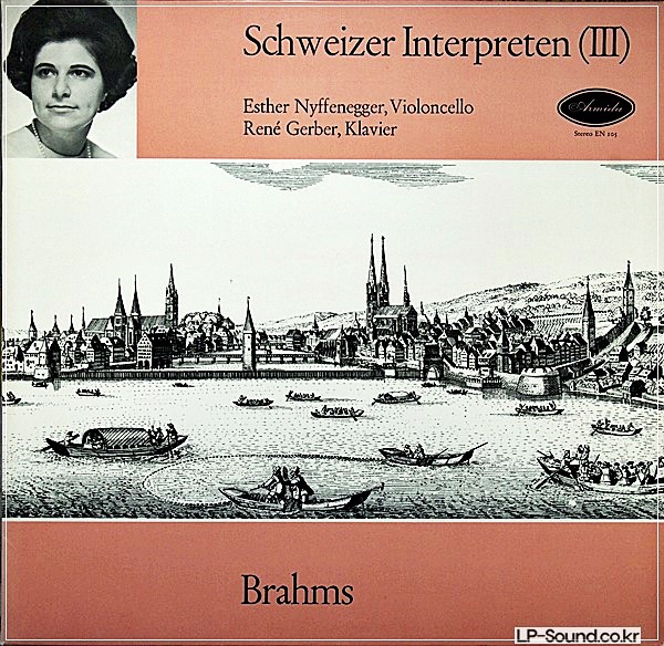 ESTHER NYFFENEGGER CELLO SONATAS BRAHMS 1STPRESS SWISS