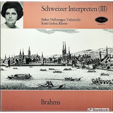 ESTHER NYFFENEGGER CELLO SONATAS BRAHMS 1STPRESS SWISS