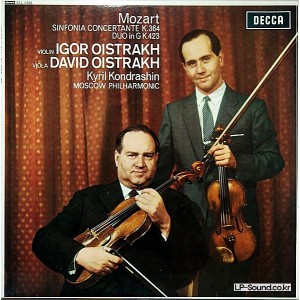 MOZART SINFONIA CONCERTANTE /DUO*DAVID /IGOR OISTRAKH SXL 6088
