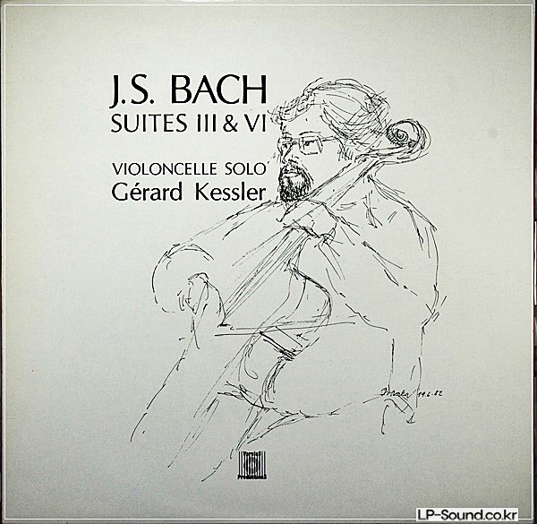 GERARD KESSLER LP BACH CELLO SUITE 3 & 6 RARE SWISS