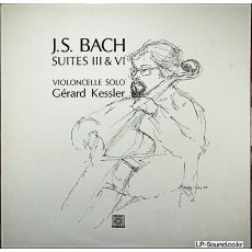 GERARD KESSLER LP BACH CELLO SUITE 3 & 6 RARE SWISS