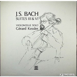 GERARD KESSLER LP BACH CELLO SUITE 3 & 6 RARE SWISS