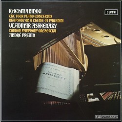 RACHMANINOV: THE PIANO CONCERTOS ASHKENAZY / LSO / PREVIN  SXLF 6565-7