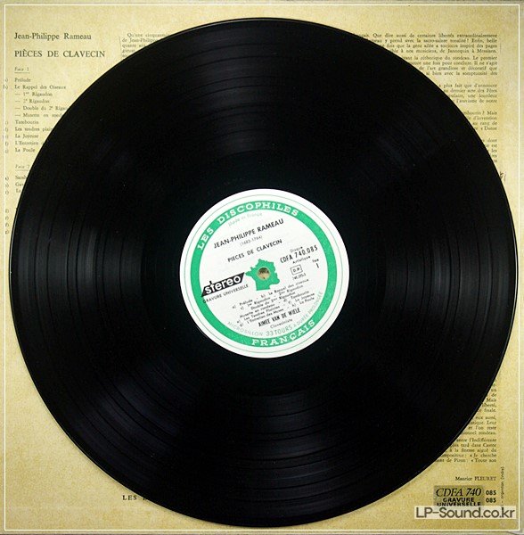 RAMEAU/AIMEE VAN DE WIELE PIECES POUR CLAVECIN FRENCH LP DISCOPHILES