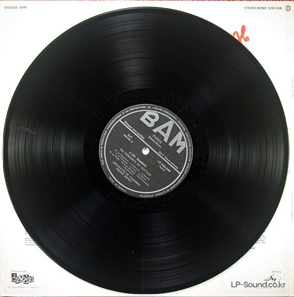 RAMEAU 6 CONCERTS EN SEXTUOR ORCHESTRE DE CHAMBRE PIERRE MENET / BAM