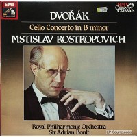 DVORAK CELLO CONCERTO ROSTROPOVITCH BOULT HMV CONCERT  SXLP 30176