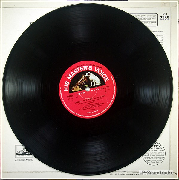 ELGAR VIOLIN CONCERTO YEHUDI MENUHIN BOULT EMI   ASD 2259