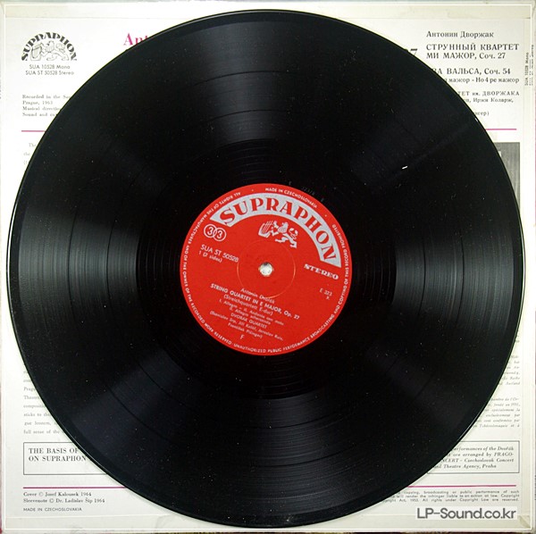 DVORAK: STRING QUARTET, WALTZES DVORAK QUARTET, SUPRAPHON SUA ST 50528