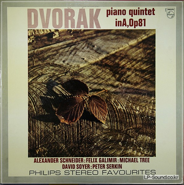 DVORAK - PIANO QUINTET SCHNEIDER / GALIMIR / TREE   GL 5863