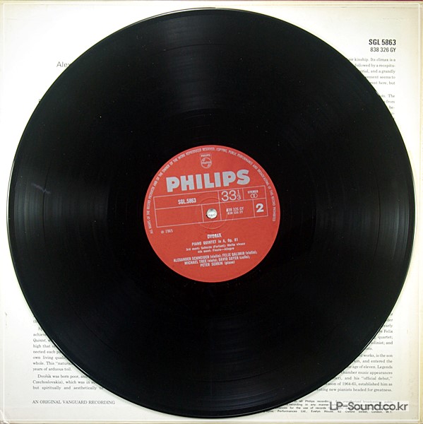 DVORAK - PIANO QUINTET SCHNEIDER / GALIMIR / TREE   GL 5863