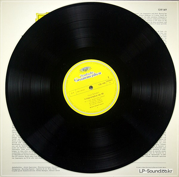 SCHUBERT IMPROMPTUS  WILHELM KEMPFF PIANO  139 149