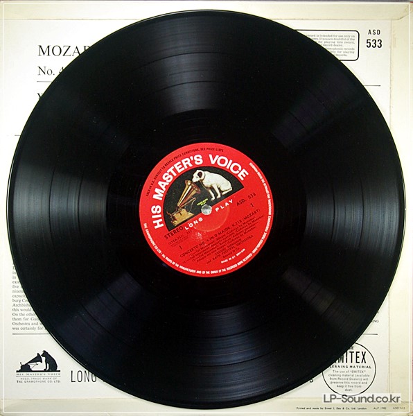 MOZART VIOLIN CONC 4+6 MENUHIN HMV ASD 533