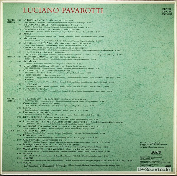 VERDI / PUCCINI / LEONCAVALLO PAVAROTTISSIMO NEAR MINT DECCA 2 LP