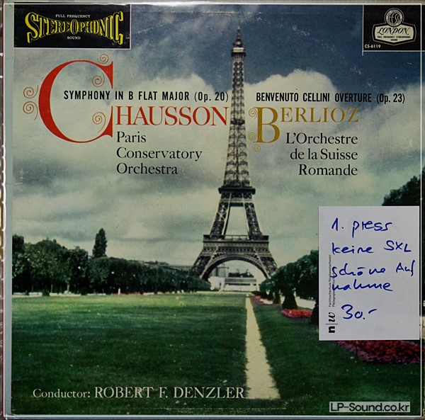 CHAUSSON SYMPHONY IN BB, OP.20  BERLIOZ - BENVENUTO CELLINI OVERTURE, OP.23 CS6119