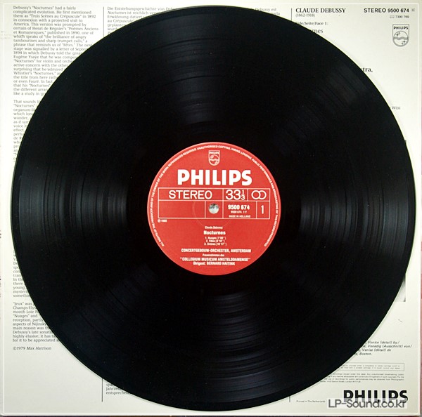 BERNARD HAITINK LP DEBUSSY TROIS NOCTURNES JEUX PHILIPS STEREO 9500 674