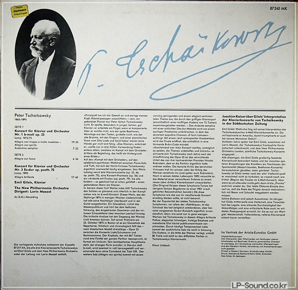 TCHAIKOVSKY,PIANO NR.1&3,LORIN MAAZEL 87 240 MK