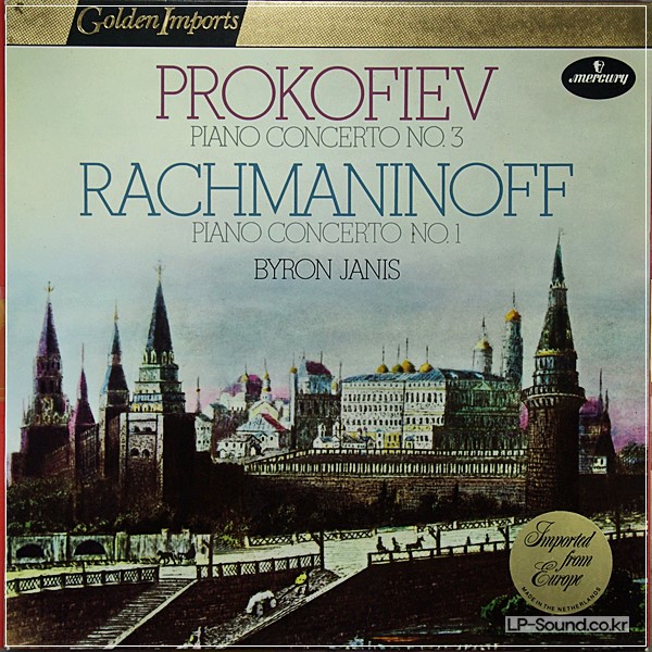 PROKOFIEV RACHMANINOFF  BYRON JANIS  GOLDEN IMPORTS LP MMERCURY SRI 75019