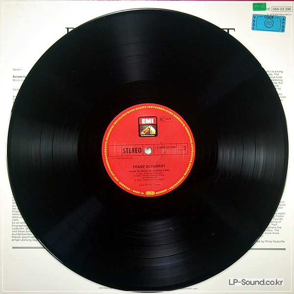 SCHUBERT SONATA IN B FLAT D.960    LAZAR BERMAN EMI