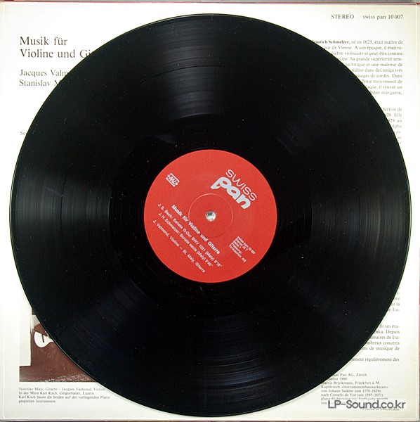 JACQUES VALMOND VIOLIN STANISLAV MAY GUITAR BACH SCHMELZER GRAGNANI SWISS LP PAN