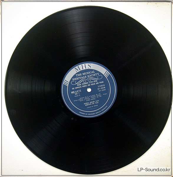 SCHUBERT COMPLETE WORKS FOR VIOLIN MICHELE AUCLAIR MHS 606/7 2LP STEREO