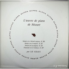 MOZART PIANO SONATAS LILI KRAUS  DISCOPHILES FRANCAIS DB 115