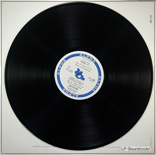 MOZART PIANO SONATAS LILI KRAUS  DISCOPHILES FRANCAIS DB 116