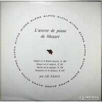 MOZART PIANO SONATAS LILI KRAUS  DISCOPHILES FRANCAIS DB 116