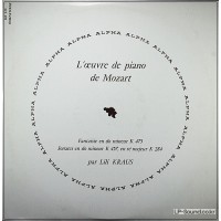 MOZART PIANO SONATAS LILI KRAUS  DISCOPHILES FRANCAIS DB 113