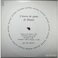 MOZART PIANO SONATAS LILI KRAUS  DISCOPHILES FRANCAIS DB 110