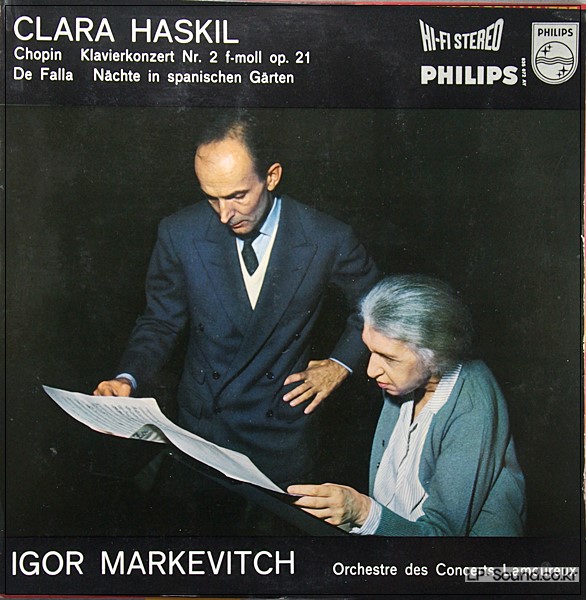 CHOPIN PIANO CONCERTO HASKIL MARKEVITCH PHILIPS 835 072AY STEREO