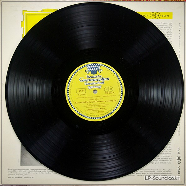 SCHUMANN PIANO CONCERTO RICHTER  DG 138 077 ALLE HERSTELLER TULIP