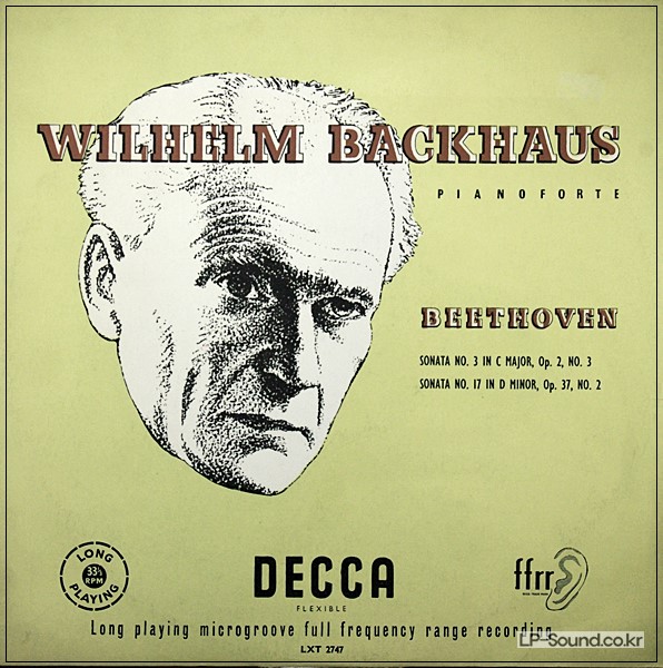 BEETHOVEN BACKHAUS SONATAS 3/7  DECCA 1954 LXT 2747