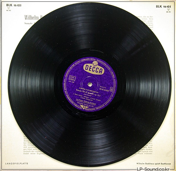 BEETHOVEN PIANO SONATA NO.3 NO.17 BLK 16 105