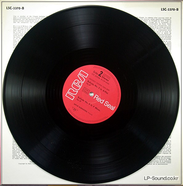 CHOPIN / BALLADES - ARTUR RUBINSTEIN - RCA LSC 2370-B