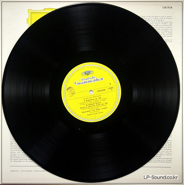 BEETHOVEN BAGATELLES DGG  STEREO  138 934