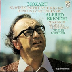 MOZART CONCERTO K.482 RONDOS K.382, 386 BRENDEL PHILIPS 9500 145
