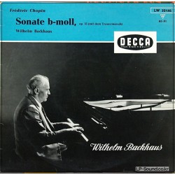 CHOPIN / SONATA IN B MINOR / WILHELM BACKHAUS / DECCA LW50146  10