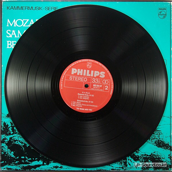 MOZART - THE PIANO TRIOS - BEAUX ARTS TRIO - 1ED PHILIPS STEREO AY 2LP BOX