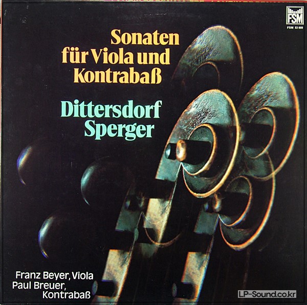 DITTERSDORF SPERGER F. BEYER PAUL BREUER  SONATA FOR VIOLA AND DOUBLE BASS