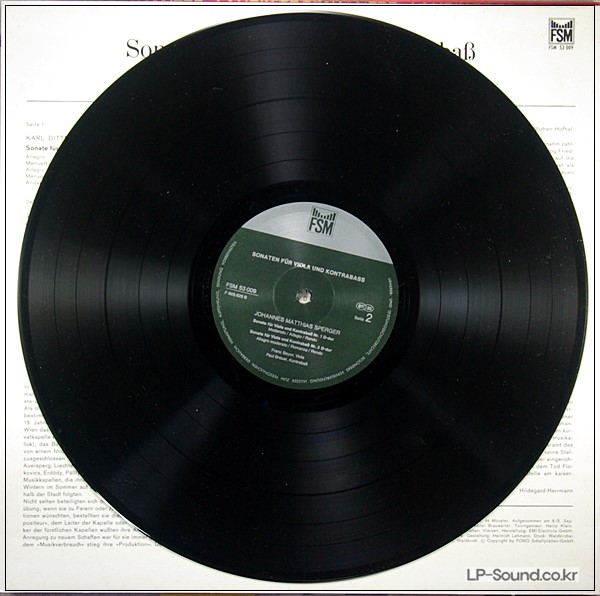 DITTERSDORF SPERGER F. BEYER PAUL BREUER  SONATA FOR VIOLA AND DOUBLE BASS