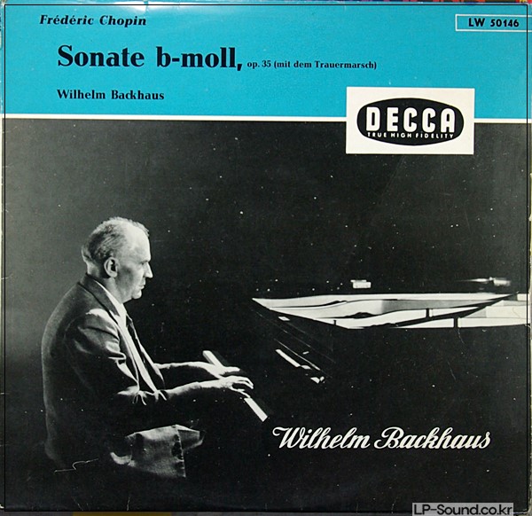 CHOPIN / SONATA IN B MINOR / WILHELM BACKHAUS / DECCA  LW 50146  10