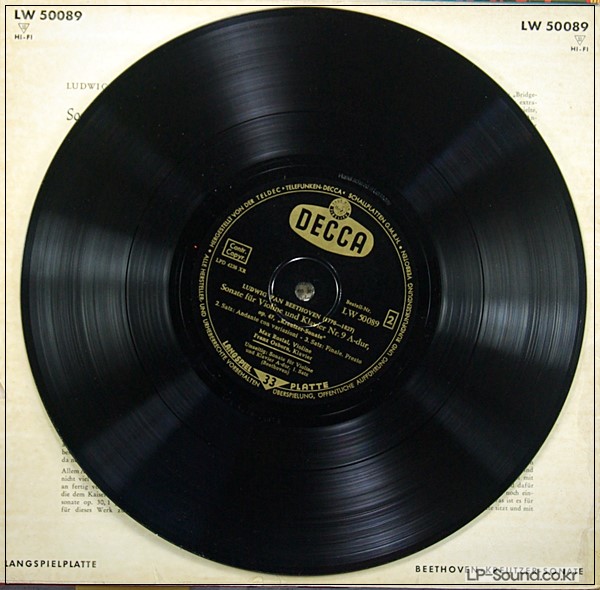 BEETHOVEN SONATE, OSBORN, MAX ROSTAL DECCA LW 50089