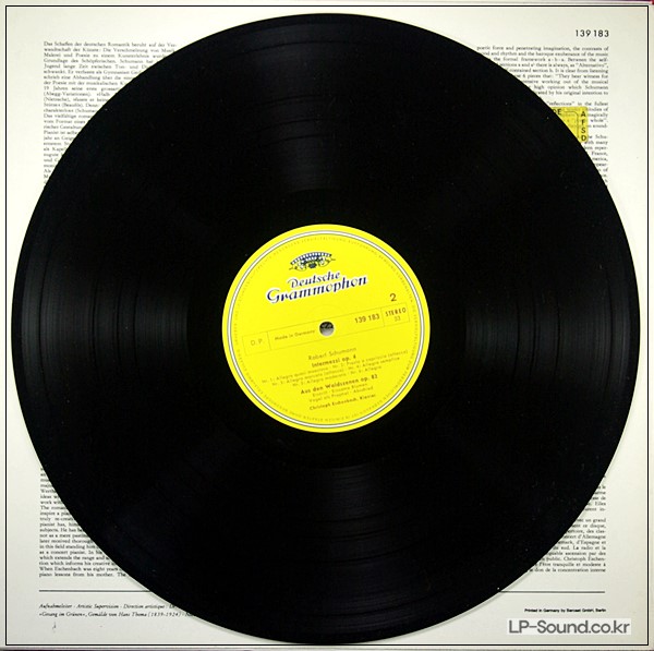 SCHUMANN SCENES FROM CHILDHOOD PIANO SOLOESCHENBACH  DGG STEREO SLPM 139183